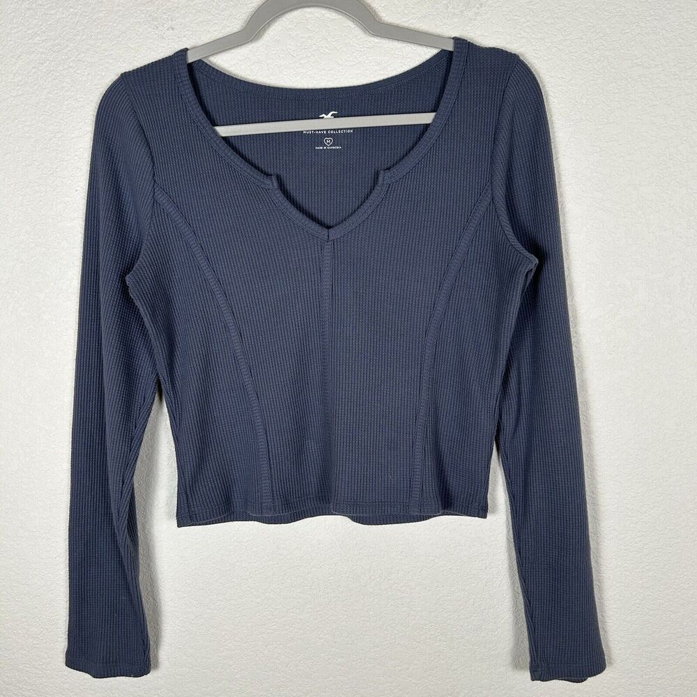 Hollister Medium Waffle Corset Y2K Cottagecore Romantic GardenGirlcore top